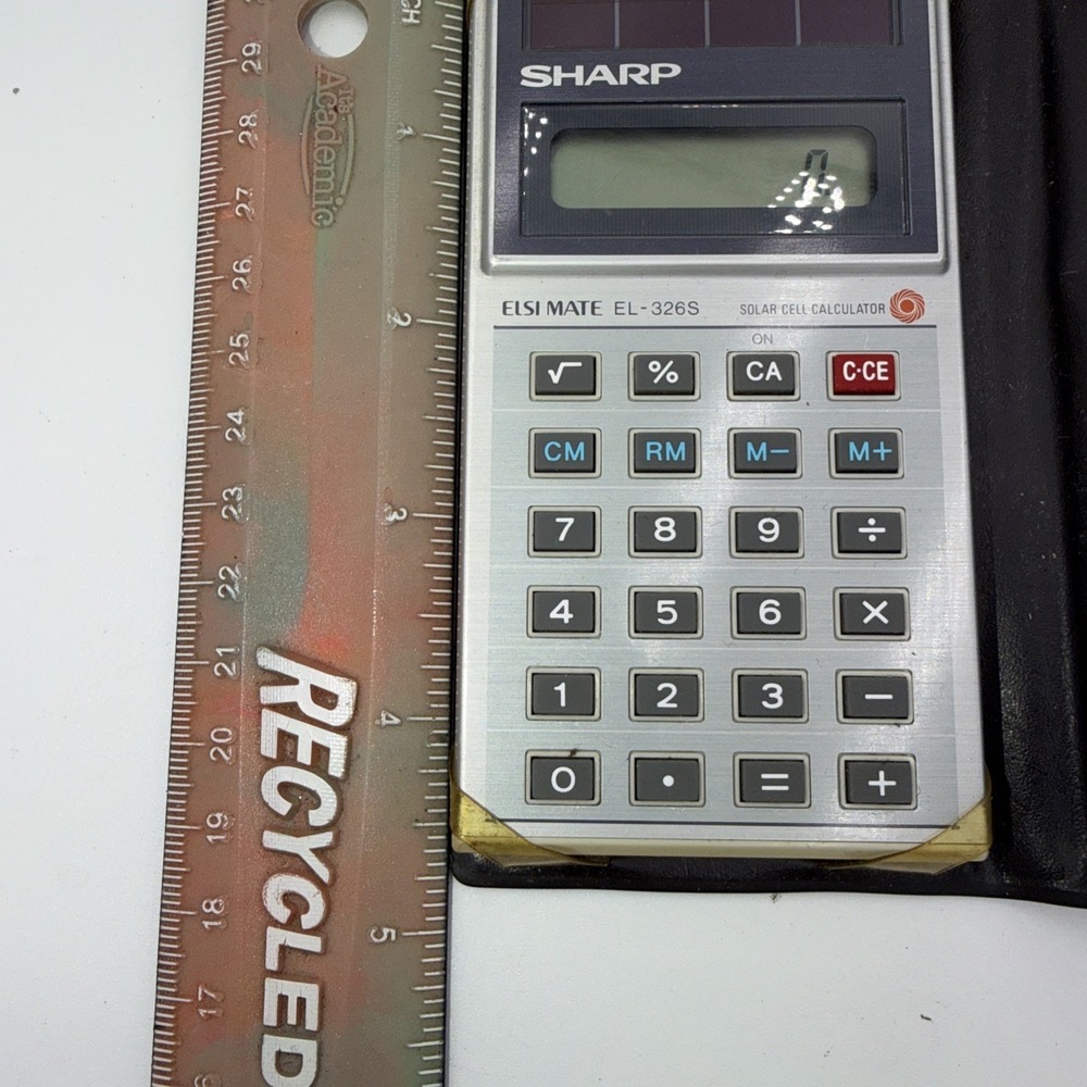 Sharp EL-326S Calculator with Case - Picture 9 of 9